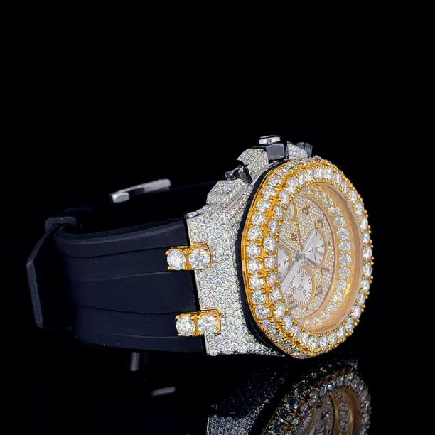 Diamond Stainless Steel 42mm Men Watch By Aetherium Jewels - Image 2