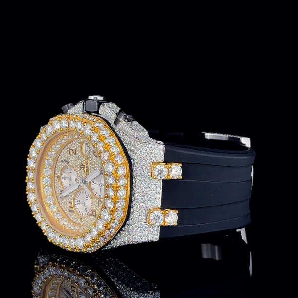 Diamond Stainless Steel 42mm Men Watch By Aetherium Jewels - Image 3