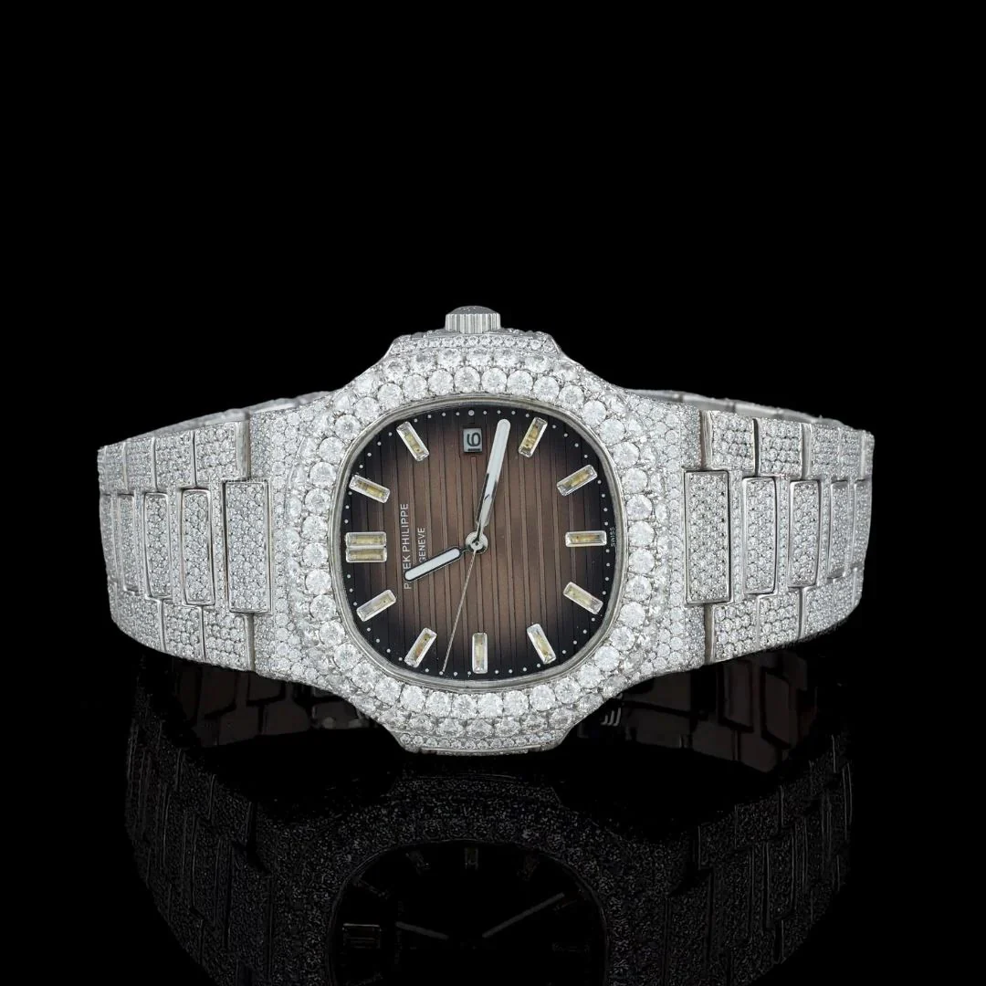 Full Iced out watch Only bezel iced By Aetherium Jewels