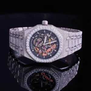 Hip hop round shape real fine luxury watch By Aetherium Jewels
