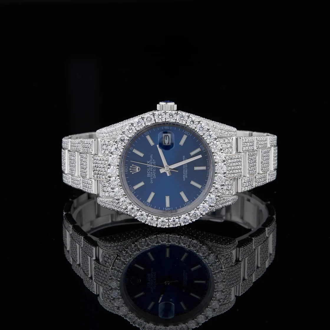 Deluxe Full Diamond Iced Out Watch By Aetherium Jewels