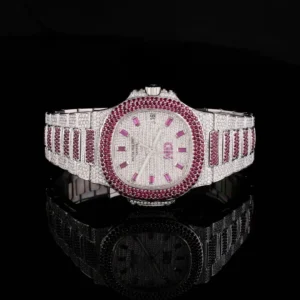Real Diamonds Moissanite Diamond Watch By Aetherium Jewels
