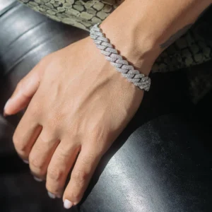 12mm Prong Cuban Bracelet By Aetherium Jewels