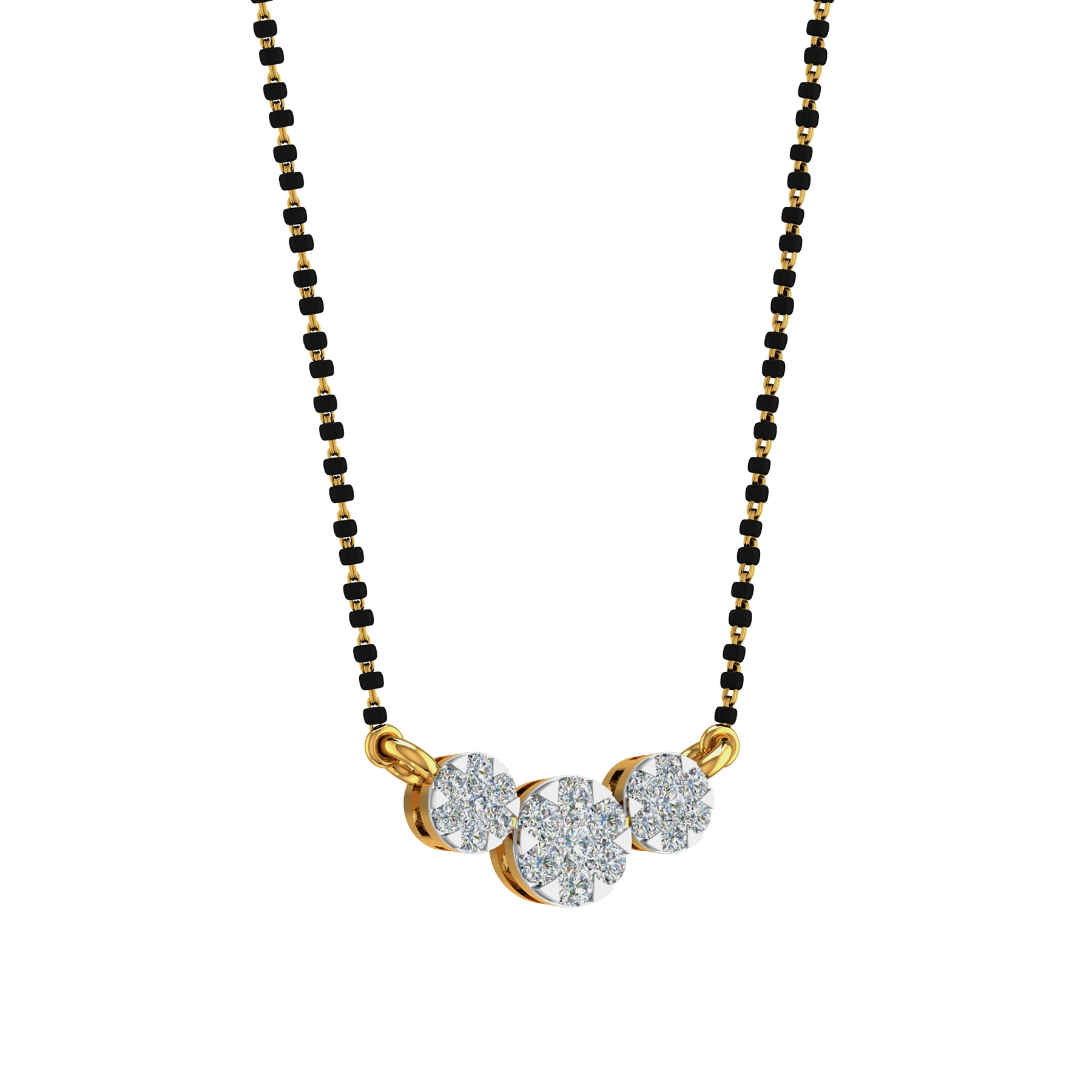Trinity Diamond Mangalsutra By Aetherium Jewels - Image 3