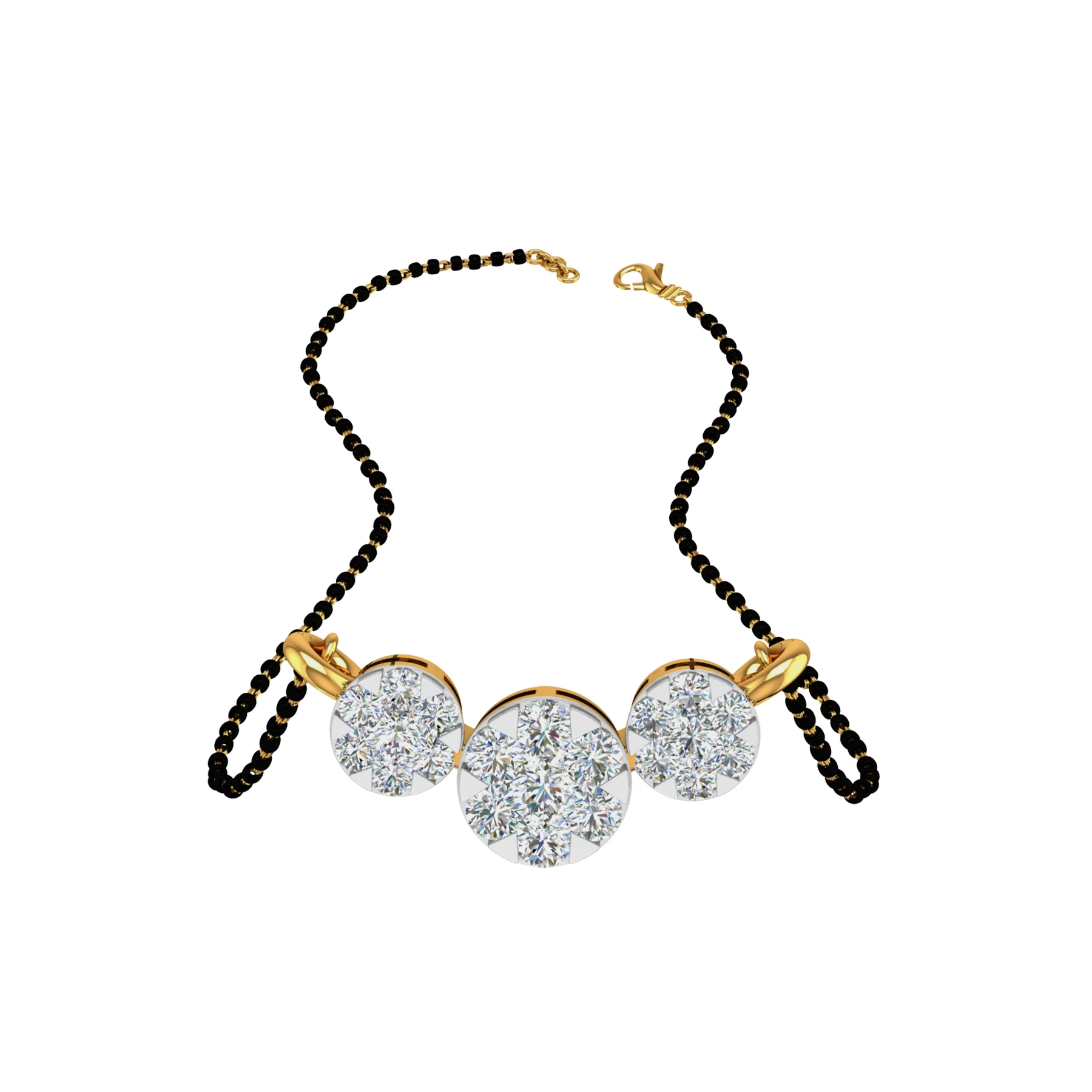 Trinity Diamond Mangalsutra By Aetherium Jewels - Image 2