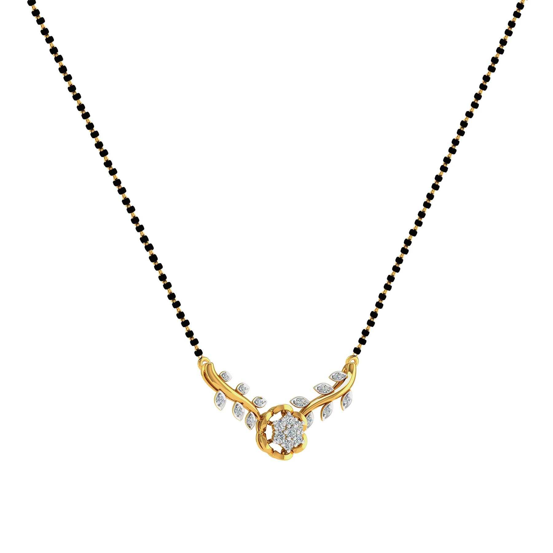 eaf Curve Mangalsutra By Aetherium Jewels - Image 2