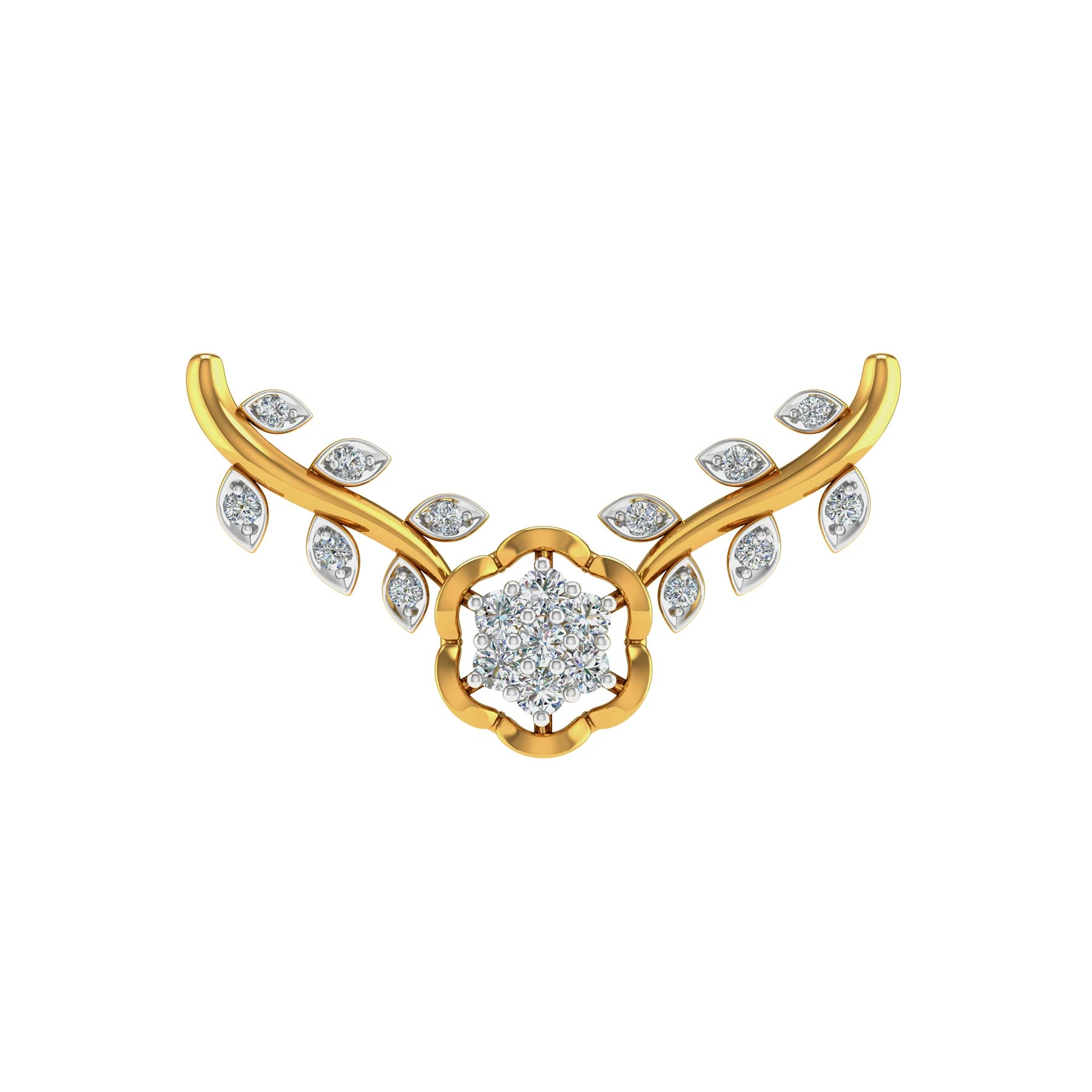 eaf Curve Mangalsutra By Aetherium Jewels - Image 4