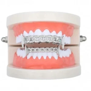 Cuban Round Moissanite Diamond Grillz By Aetherium Jewels