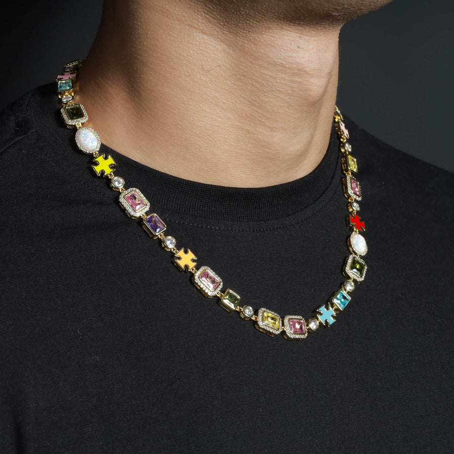 Designer Mosaic Chain By Aetherium Jewels - Image 2