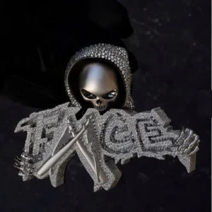 Iced Skull Hoodie Pendant By Aetherium Jewels