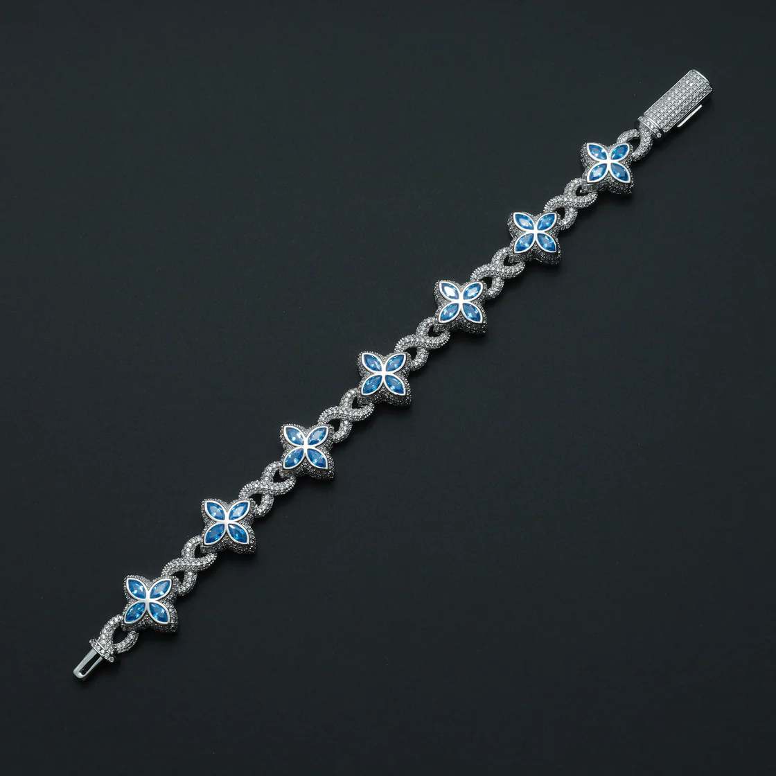 Blue Blossom Drip Bracelet By Aetherium Jewels - Image 3