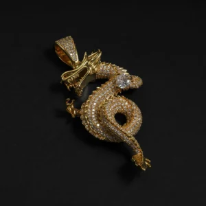 Luxury Dragon Pendant Necklace By Aetherium Jewels