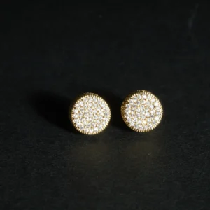 Diamond Stud Earrings By Aetherium Jewels