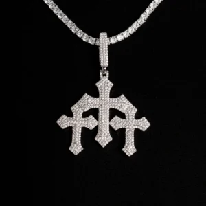 Triple Cross Pendant By Aetherium Jewels