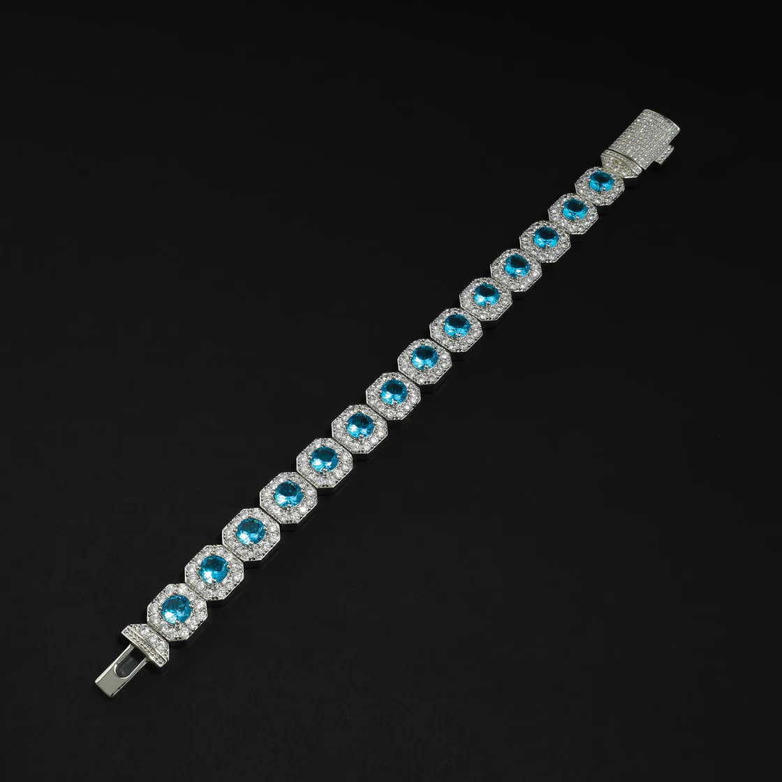Blue Ice Link Bracelet By Aetherium Jewels