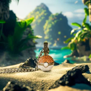 Pokemon - Poke Ball Necklace By Aetherium Jewels