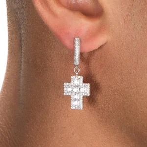 Clustered Cross Earrings By Aetherium Jewels