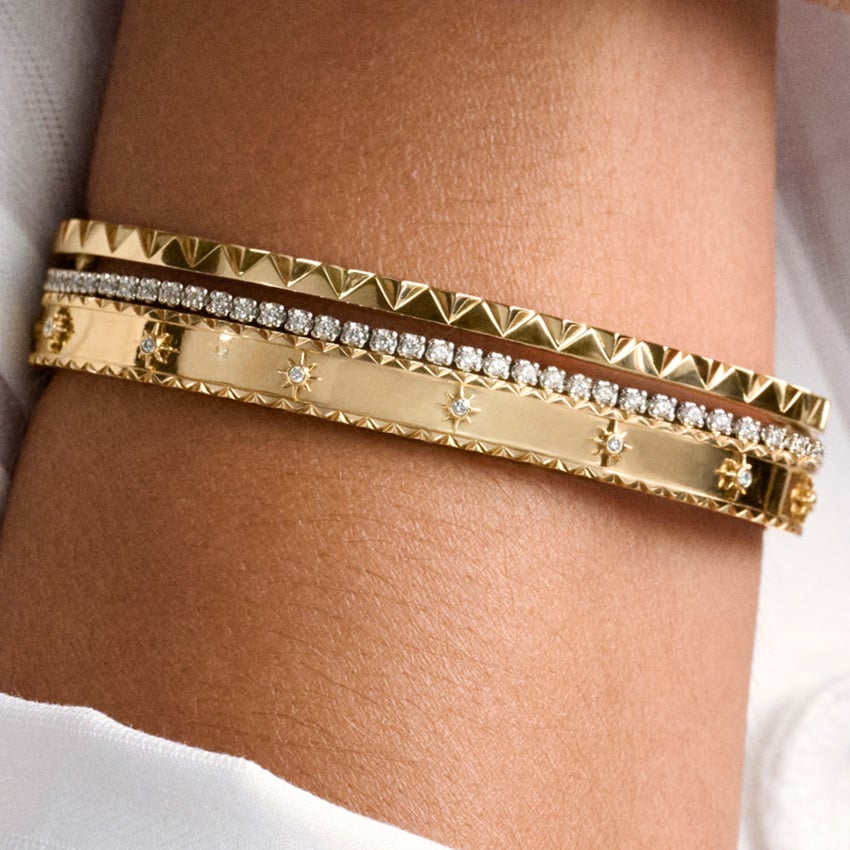 Starlight Stud Gold Bracelet By Aetherium Jewels - Image 2