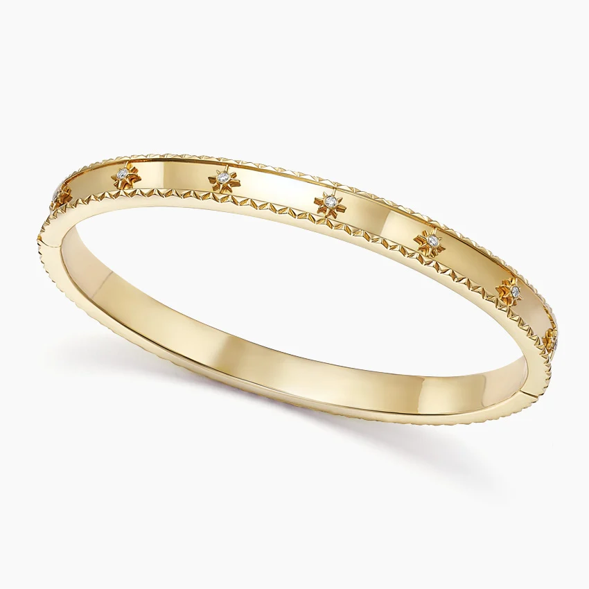 Starlight Stud Gold Bracelet By Aetherium Jewels - Image 5