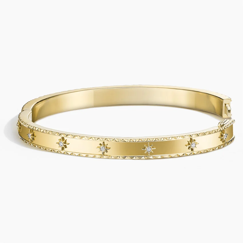 Starlight Stud Gold Bracelet By Aetherium Jewels - Image 3