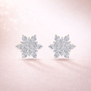 Blossom Brilliance Studs By Aetherium Jewels