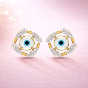 Mystic Eye Swirl Studs By Aetherium Jewels
