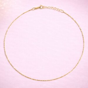 Golden Whisper Anklet By Aetherium Jewels