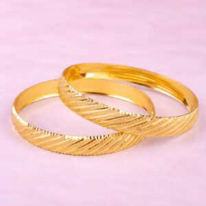 Radiant Cut Classic Bangles By Aetherium Jewels (Set of 2)