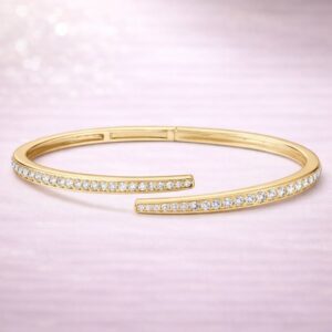 Eternal Shine Open Cuff Bracelet By Aetherium Jewels