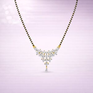Diamond Net Mangalsutra By Aetherium Jewels
