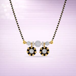 Traditional Dual Flower Mangalsutra By Aetherium Jewels
