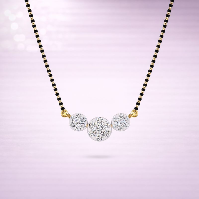 Trinity Diamond Mangalsutra By Aetherium Jewels