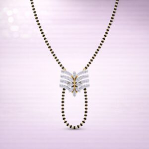 Diamond Wings Mangalsutra By Aetherium Jewels