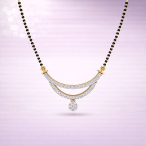 Dual Arc Diamond Mangalsutra By Aetherium Jewels