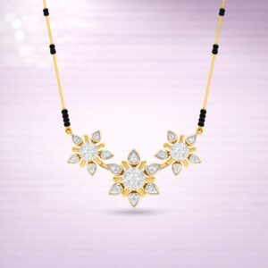Timeless Floral Mangalsutra By Aetherium Jewels