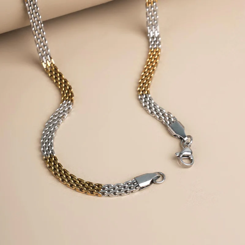 Twin Tone Flow Chain By Aetherium Jewels - Image 3