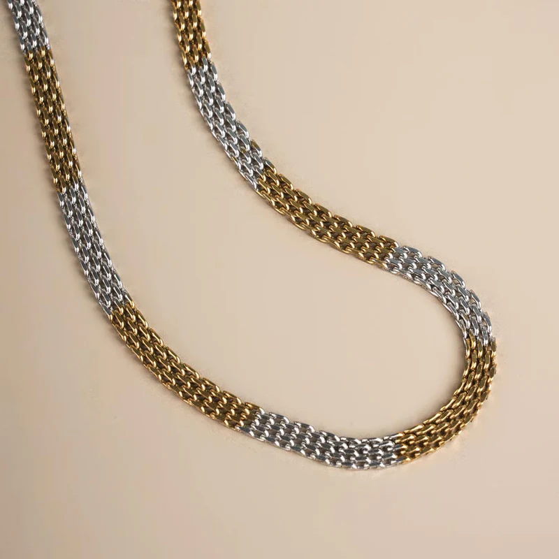 Twin Tone Flow Chain By Aetherium Jewels - Image 5