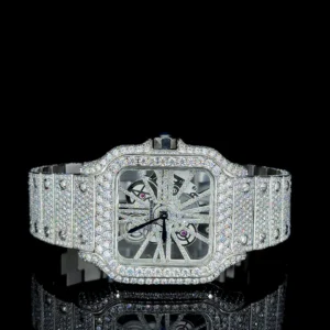 Luxury Full Iced Hip hop Diamond Watch By Aetherium Jewels