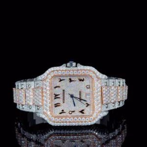 Luxury Iced Out Bling Two Tone Watch By Aetherium Jewels