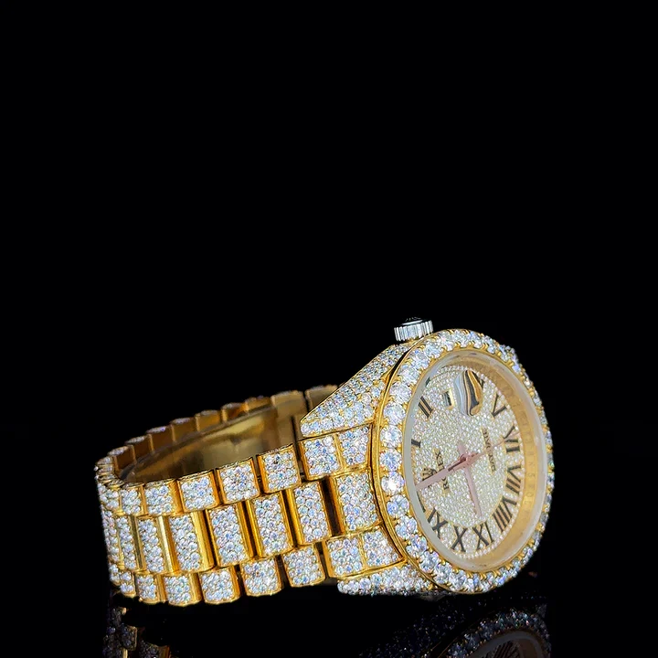 Round Yellow gold Luxury Watch By Aetherium Jewels - Image 2