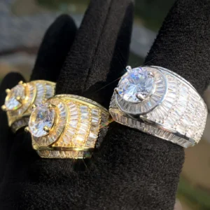 Hip Hop Men and Women Iced Out Ring By Aetherium Jewels