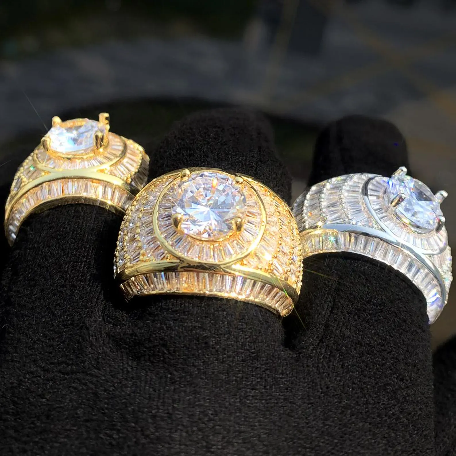 Hip Hop Men and Women Iced Out Ring By Aetherium Jewels - Image 2