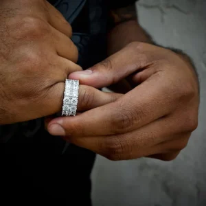 Double-Row Brilliant-Cut Ring By Aetherium Jewels